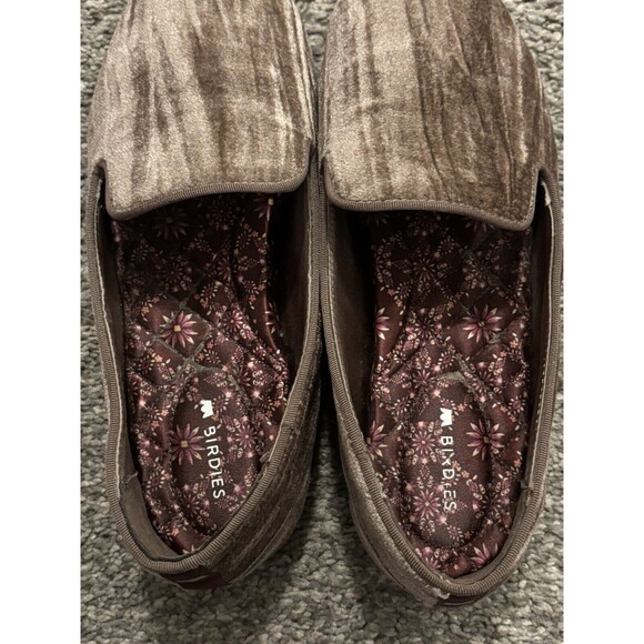 Birdies Brown Moonstone Crushed Velvet The Starling Loafer Flats Women's Size 6 - Picture 8 of 8